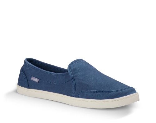 Sanuk Womens Pair O Dice Navy Slip-on Sneakers | FKARSY903